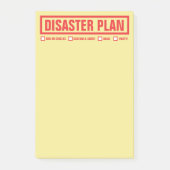 Funny "Rampenplan" 4"x6" Post-it® Notes (Voorkant)