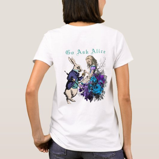 Funny Random Alice in Wonderland Dodo Bird T-shirt (Achterkant)