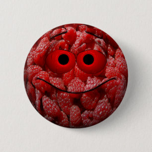 Funny Raspberry Emoticon Ronde Button 5,7 Cm