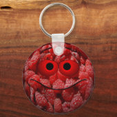 Funny Raspberry Emoticon Sleutelhanger (Voorkant)