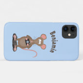 Funny rat met camera-cartoon illustratie Case-Mate iPhone case (Achterkant (horizontaal))