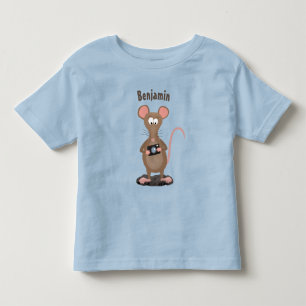 Funny rat met camera-cartoon illustratie kinder shirts