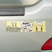 Funny Rat Trap Relatives Cartoon Bumpersticker (Op auto)