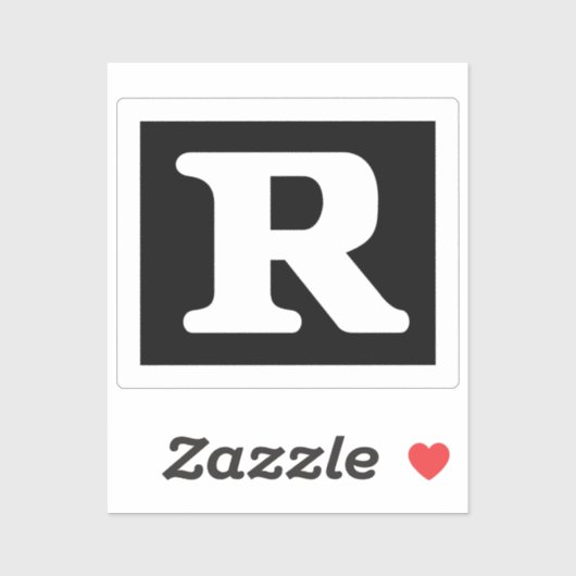 Funny Rated R Restricted Symbol Sticker (Vel)