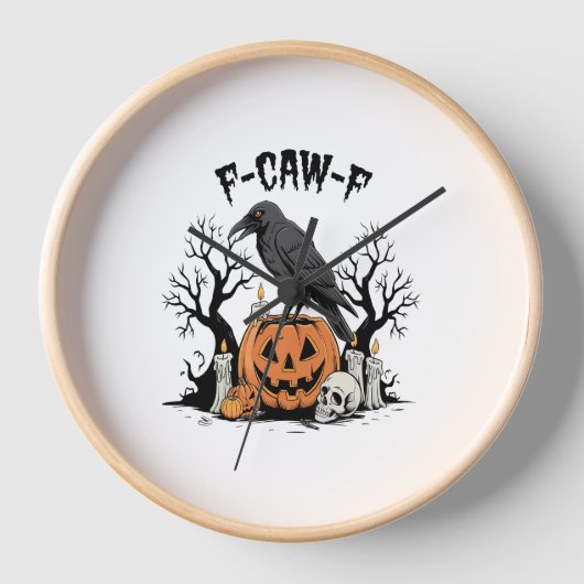 Funny Raven, F-Caw-F, Skull Raven, Gothic Crow (Voorkant)