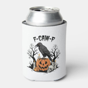Funny Raven, F-Caw-F, Skull Raven, Gothic Crow Blikjeskoeler