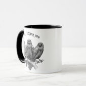 Funny Raven Mug - We're Judging You Mok (Voorkant links)
