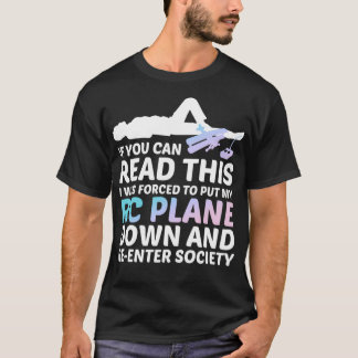 Funny RC Plane T-shirt