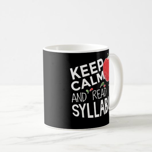 Funny Read the Syllabus College Professor Mok (Voorkant rechts)