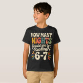 Funny Reading 6 7 Six Seven Meme Englieacher Book T-shirt (Voorkant volledig)