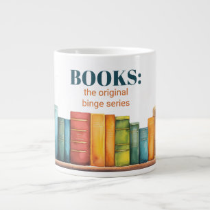 Funny Reading Book Lover Extra Grote Beker