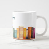 Funny Reading Book Lover Extra Grote Beker (Rechts)