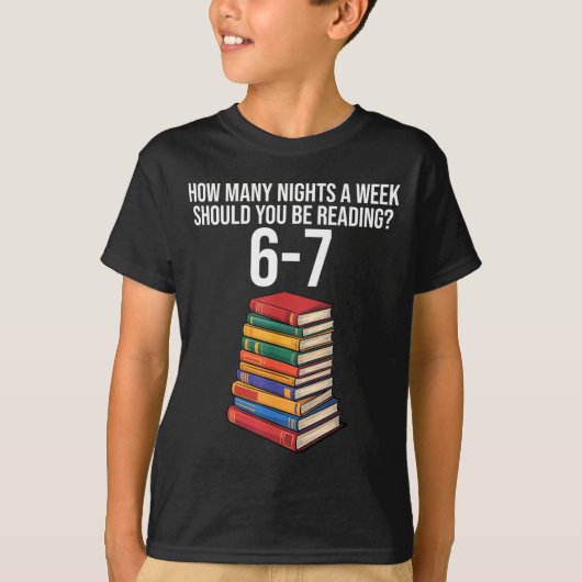 Funny Reading Book Teacher 67 Six Seven Meme  T-shirt (Voorkant)