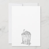 Funny Ready To Pop Popcorn Champagne Baby Shower Kaart (Achterkant)