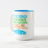 Funny Real Estate Agent Broker Gift Realtor Tweekleurige Koffiemok (Voorkant links)