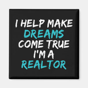 Funny Real Estate Agent Broker Realtor Cute House Magneet