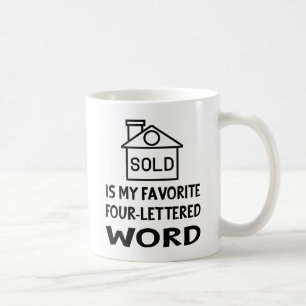 Funny Real Estate Agent House Broker Realtor Gift Koffiemok