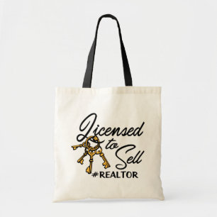 Funny Realtor Gift Real Estate Agent Broker Home Tote Bag