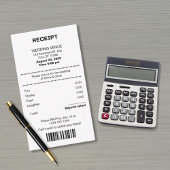 Funny, Receipt theme wedding invitation