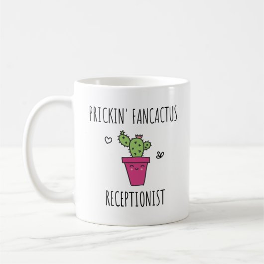Funny Receptionist Gift Idea Koffiemok (Links)