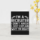 Funny Recruiter Design Saying_ I M A Recruiter I D Kaart (Gele Bloem)