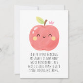 Funny Red Apple Eat a Red Apple Day Bedankkaart (Voorkant)