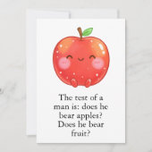 Funny Red Apple Eat a Red Apple Day Bedankkaart (Voorkant)