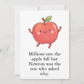 Funny Red Apple Eat a Red Apple Day Bedankkaart (Voorkant)