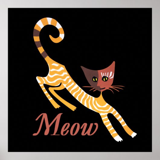 Funny red cat poster (Voorkant)