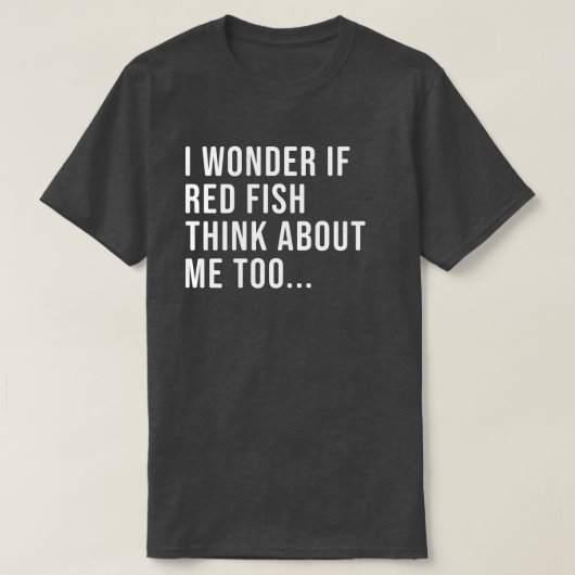 Funny Red Fish Vist Shirt voor mannen en vrouwen (Design voorkant)