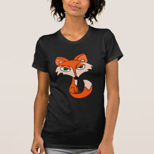 Funny Red Fox Art T-shirt