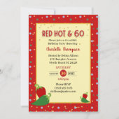 Funny Red Hot 60e anniversaire Invitations (Devant)