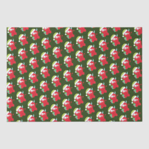 Funny Red Kerstmonster Kinder feestdag Tissuepapier