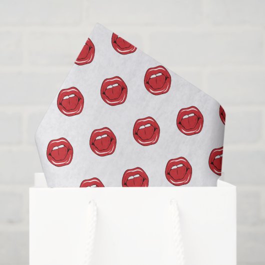 Funny Red Lips Tissuepapier (Cadeauzakje)