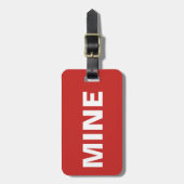 Funny Red Mine Bagagelabel (Voorkant verticaal)