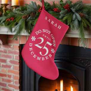 Funny Red opent pas na kerststopping Kleine Kerstsok