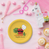 Funny Red Pepper Vegetable Papieren Bordje (Feest)