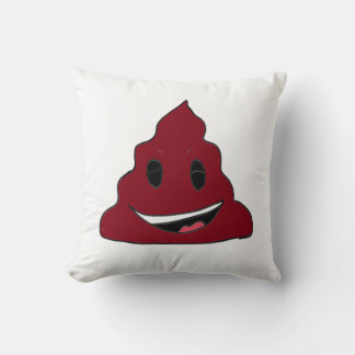 Funny Red Poop Coussin Emoji