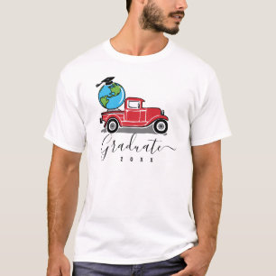 Funny  Red Truck 2023 Afstuderen T-shirt