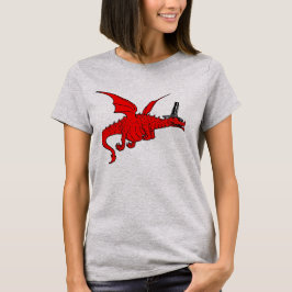 Funny Red Welsh draak in traditioneel Pet T-shirt