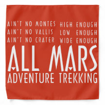 Funny Red White All Mars Trekking Adventure