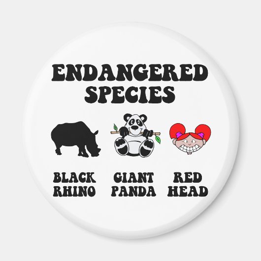 Funny redhead magneet (Voorkant)