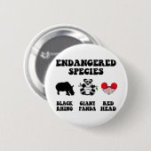 Funny redhead ronde button 5,7 cm (Voorkant /achterkant)