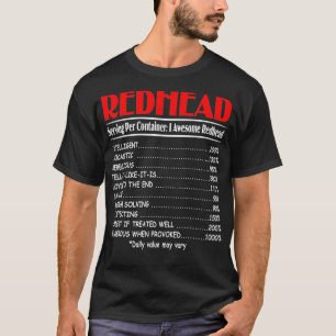 Funny Redhead Serving Per Container Geweldige Redh T-shirt