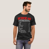 Funny Redhead Serving Per Container Geweldige Redh T-shirt (Voorkant volledig)