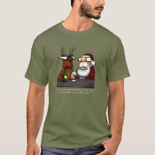 Funny Reindeer Humour T-shirt Noël