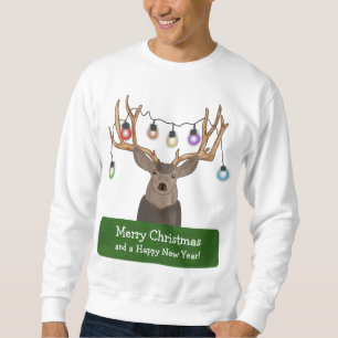 Funny Reindeer Kerstlantaarns Ugly Sweater