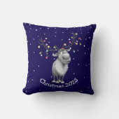 Funny Reindeer Kussen (Voorkant)