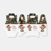 Funny Reindeer Modern Schattigee Waterverf Classic Bedankdoosjes (Uitgevouwen)