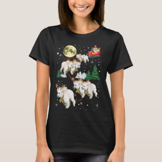 Funny Reindeer Poodles Xmas Christmas Dog Lovers G T-shirt